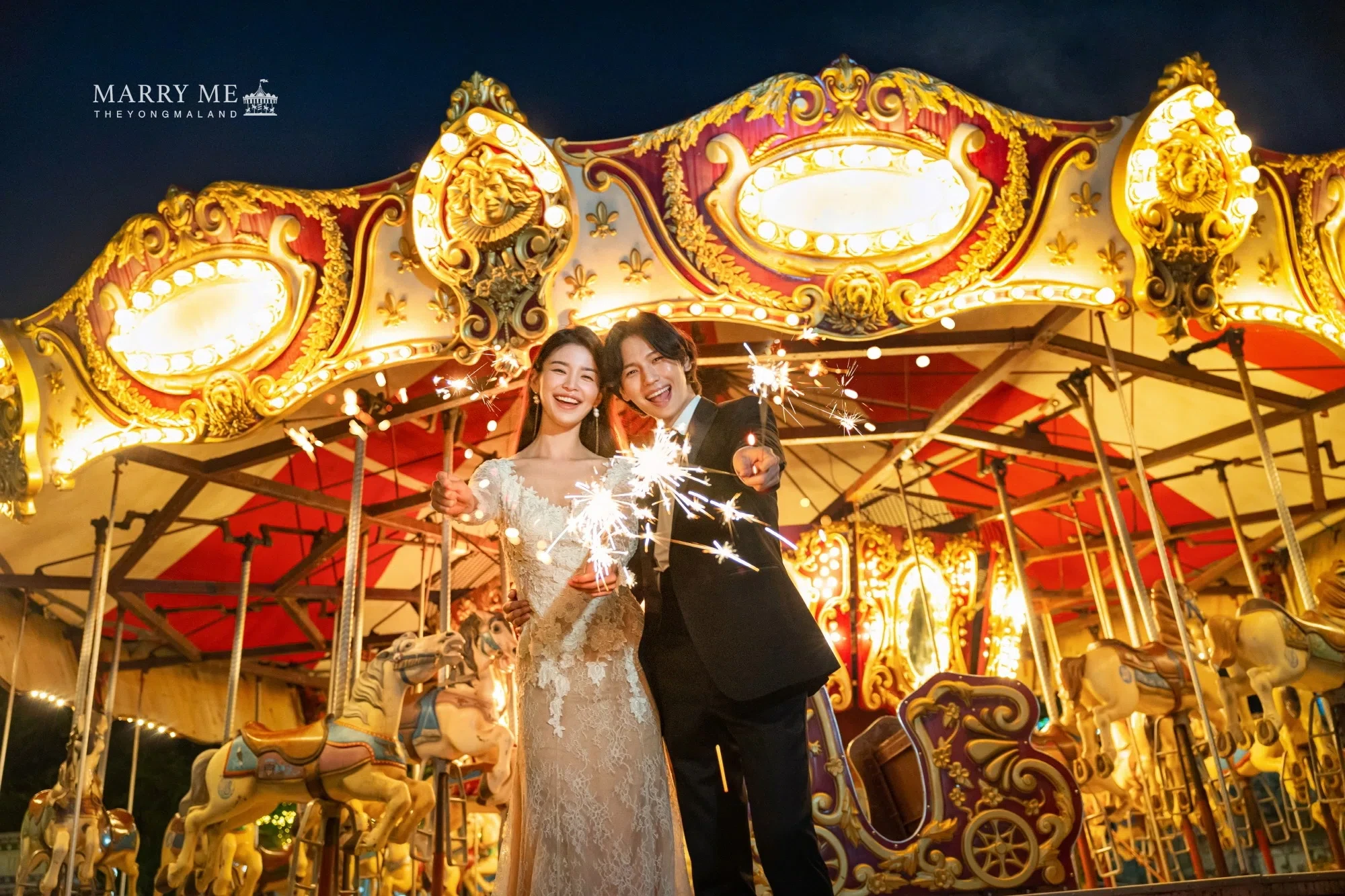 더청담 스튜디오 Marry Me Yongmaland 노을 실루엣 커플 웨딩 포트폴리오 컷