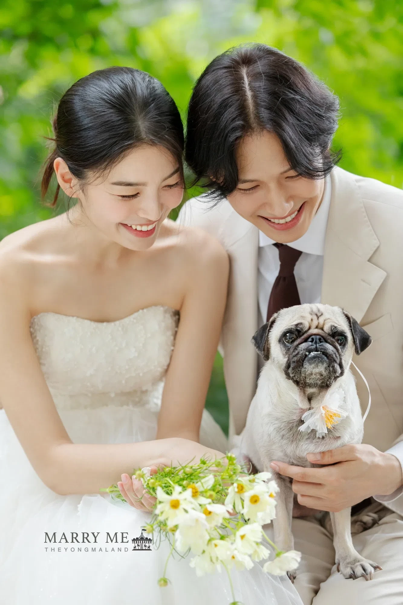더청담 스튜디오 Marry Me Yongmaland 용마랜드 정원·아치 신부 웨딩 포트폴리오 컷